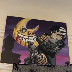 18 x 24 Death the Kid SoulEater original Ashley Patoni painting